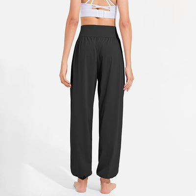 Buddha Stones Plain Drawstring Elastic Waist Design Women's Harem Pants Sports Yoga Sweatpants With Pockets - image 7