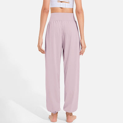 Buddha Stones Plain Drawstring Elastic Waist Design Women's Harem Pants Sports Yoga Sweatpants With Pockets - image 16