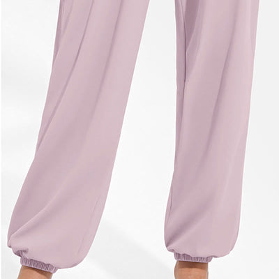 Buddha Stones Plain Drawstring Elastic Waist Design Women's Harem Pants Sports Yoga Sweatpants With Pockets - image 19