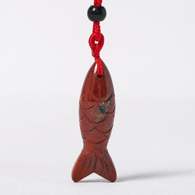 Buddha Stones Carving Koi Fish Pink Crystal Indian Agate Amethyst Warmth Prosperity Necklace Pendant - image 23
