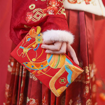 Buddha Stones Embroidery Year Of The Horse 2026 New Year Tassel Chinese Red Envelope - image 6