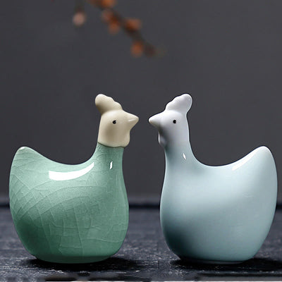 Buddha Stones Chinese Zodiac Ceramic Tea Pet Home Decoration - image 42