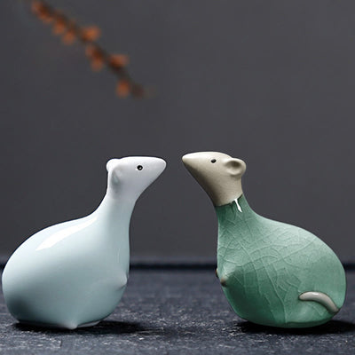 Buddha Stones Chinese Zodiac Ceramic Tea Pet Home Decoration - image 34