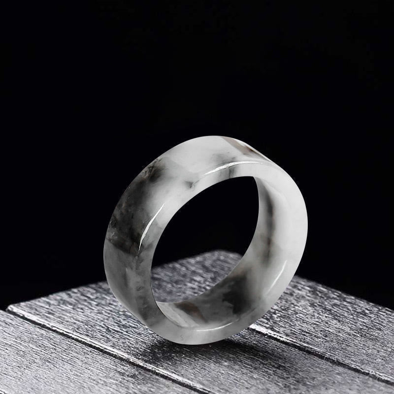 Buddha Stones Jade Prosperity Luck Ring - Jade(23mm) - image 0