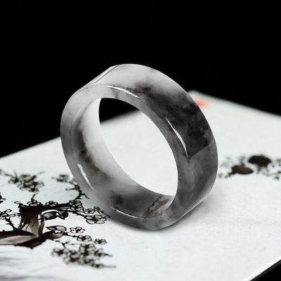 Buddha Stones Jade Prosperity Luck Ring - image 3