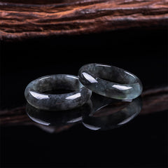 Buddha Stones Jade Prosperity Luck Abundance Ring - image 0