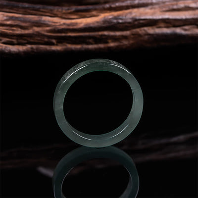 Buddha Stones Jade Abundance Prosperity Multiple Sizes Available Ring - image 2