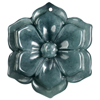 Buddha Stones Peach Blossom Jade Prosperity Necklace Pendants - image 6