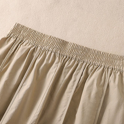 Buddha Stones Summer Simple Pure Color High Waisted Pleated Women's Harem Pants With Pockets - image 11