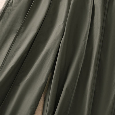 Buddha Stones Summer Simple Pure Color High Waisted Pleated Women's Harem Pants With Pockets - image 7