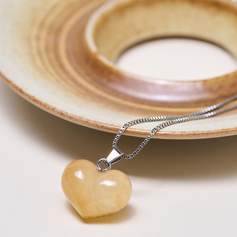 Buddha Stones Heart Design Amethyst Topaz Pink Crystal Opal Tiger Eye White Crystal Red Jasper Amazonite Green Aventurine Black Obsidian Citrine Balance Necklace Pendant - image 7