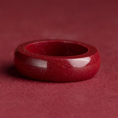 Buddha Stones Chinese Zodiac Year Of The Horse Cinnabar Blessing Ring - image 24