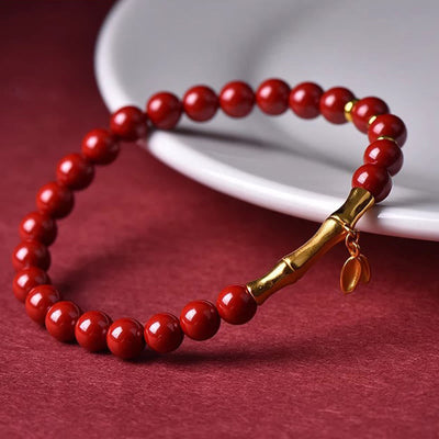 Buddha Stones Cinnabar 925 Sterling Silver Concentration Bracelet - image 8