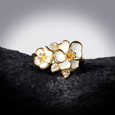 Buddha Stones Daisy Copper Luck Balance Ring - image 4