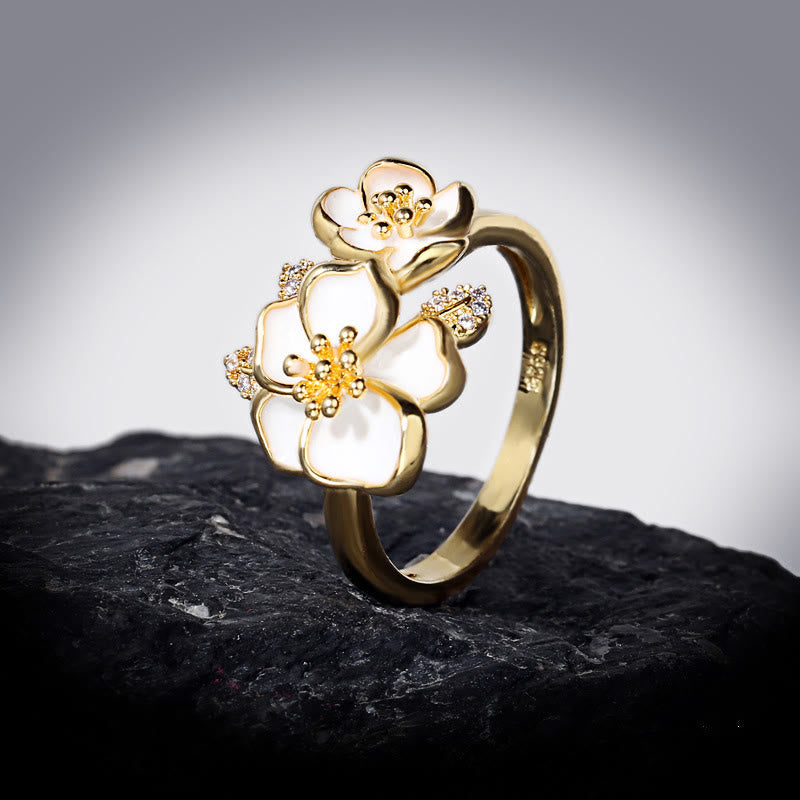 Buddha Stones Daisy Copper Luck Balance Ring - Copper - 15.9mm - image 0