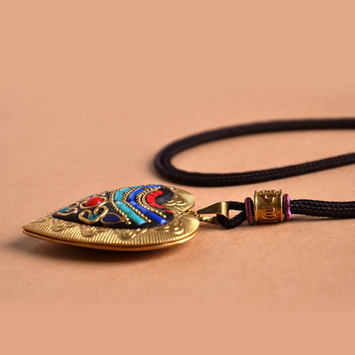Buddha Stones Copper Kwan Yin Avalokitesvara Zakiram Wealth Pendant Necklace - image 16
