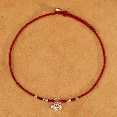 Buddha Stones Handcrafted 925 Sterling Silver Copper Coins Design Protection Strength Ultra-Thin Bracelet Anklet - image 5
