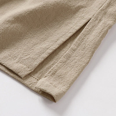 Buddha Stones Summer Solid Color Stand Collar Men's Cotton Linen Sleeveless Vest - image 12