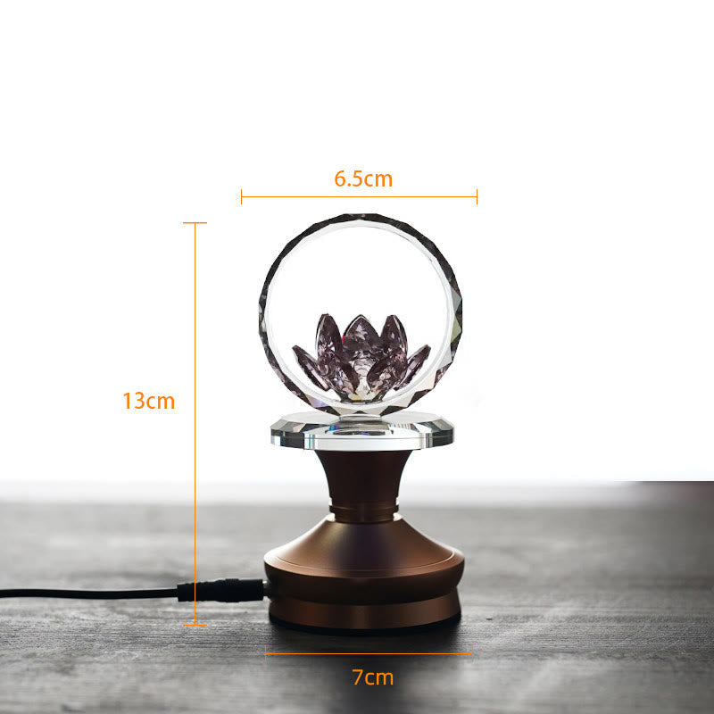 Buddha Stones Lotus Copper Brass New Begining Home Decoration - Aluminum Alloy Base - 6.5*13*7 cm - Plug-in - image 14