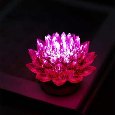 Buddha Stones Lotus Liuli Glass Copper Brass New Begining Home Decoration - image 46
