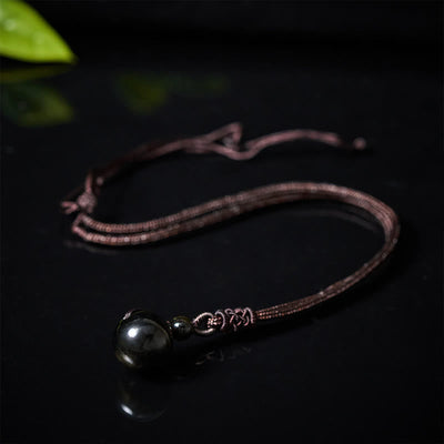 Buddha Stones Tiger's Eye Silver Sheen Obsidian Gold Sheen Obsidian Rainbow Obsidian Positive Necklace Pendant - image 11