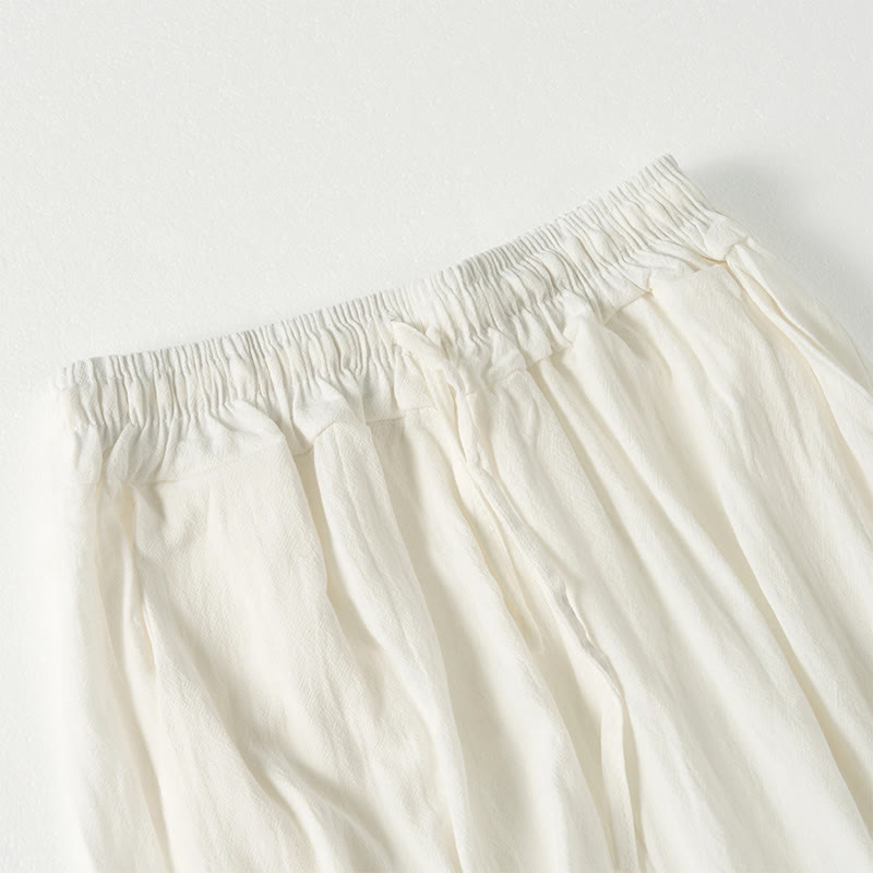 Buddha Stones Plain Bohemian Stripes Women's Wide Leg Pants With Pockets - image 16