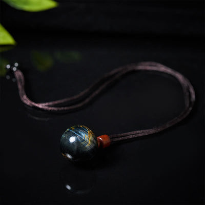 Buddha Stones White Crystal Pink Crystal Tiger Eye Smoky Quartz Protection Necklace Pendant - image 27
