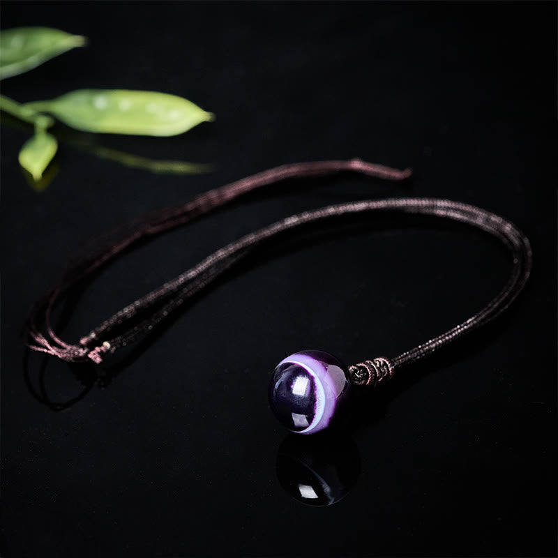 Buddha Stones Amethyst Yellow Agate Various Agate Pink Crystal Lazurite Lapis Lazuli Balance Necklace Pendant - image 13