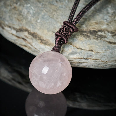 Buddha Stones Amethyst Yellow Agate Various Agate Pink Crystal Lazurite Lapis Lazuli Balance Necklace Pendant - image 20