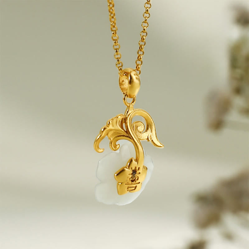 Buddha Stones Hetian Jade 925 Sterling Silver Luck Necklace Pendant - image 11