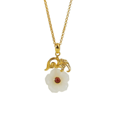 Buddha Stones Hetian Jade 925 Sterling Silver Luck Necklace Pendant - image 10