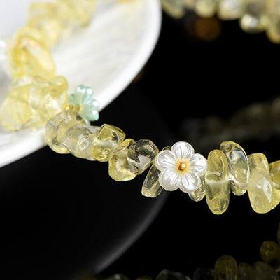 Buddha Stones Natural Aquamarine Peridot Strawberry Quartz Various Crystals Serenity Bracelet - image 21