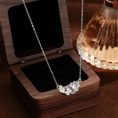 Buddha Stones 999 Sterling Silver Flower Blessing Necklace Pendant - 999 Sterling Silver - image 0