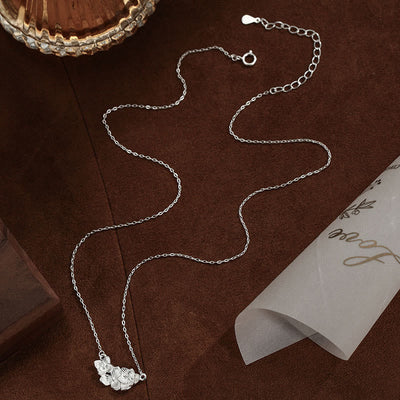Buddha Stones 999 Sterling Silver Flower Blessing Necklace Pendant - image 2