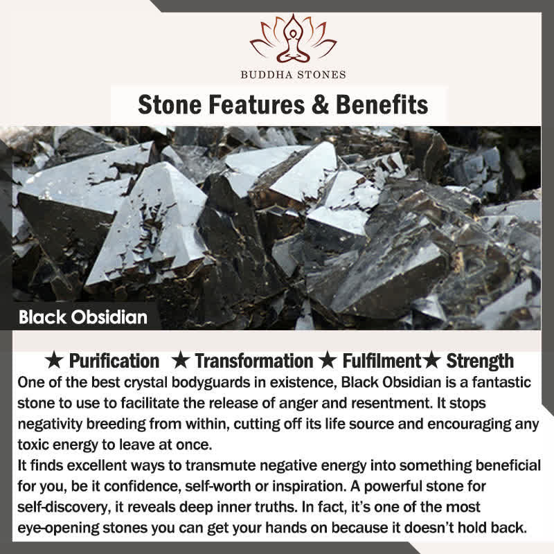 Buddha Stones "Wishing Closure and New Beginnings" 999 Angel Number Natural Black Obsidian Key Chain Hanging Decoration Includes Gift Message Card - image 8