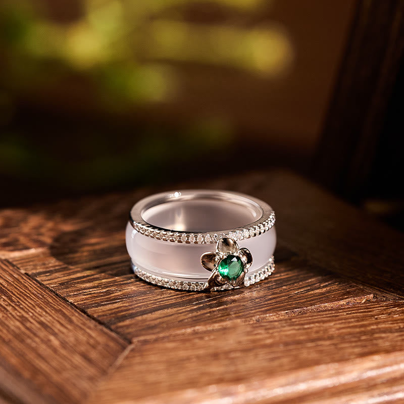 FREE Today: Positive and Harmony Chalcedony Gourd Flower Ring - image 3