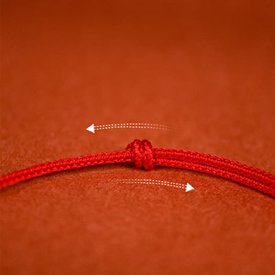 Buddha Stones Red String Plaited Jade Protection Adjustable Cats Dogs Pet Collar - image 13