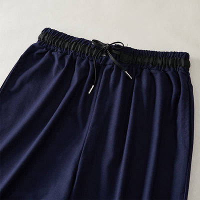 Buddha Stones Commute Drawstring Cotton Cropped Women's Wide Leg Pants With Pockets - image 12