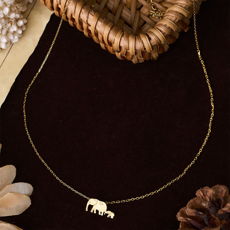 Buddha Stones "FOR DEAREST MOTHER" Elephant 925 Sterling Silver Necklace Pendants Includes Gift Message Card - image 3