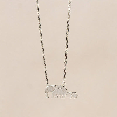 Buddha Stones "FOR DEAREST MOTHER" Elephant 925 Sterling Silver Necklace Pendants Includes Gift Message Card - image 15