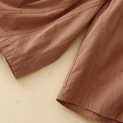 Buddha Stones Summer Cotton Elastic Waist Women's Half Pants With Pockets - image 18