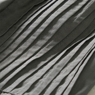 Buddha Stones Summer Pleated Design Elastic Waistband Cropped Women's Wide Leg Pants With Pockets - image 11