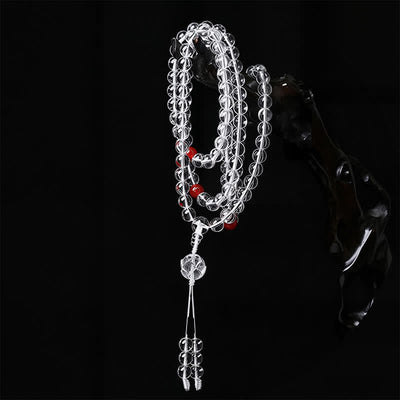 Buddha Stones Liuli Lotus 108 Round Beads Enlightenment Mala - image 3