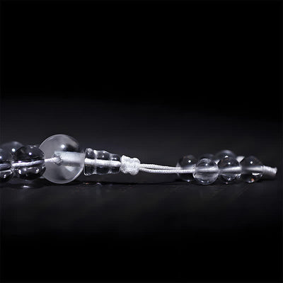 Buddha Stones 108 Clear Quartz Beads Protection Mala - image 11