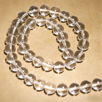 Buddha Stones 108 Clear Quartz Beads Protection Mala - image 10