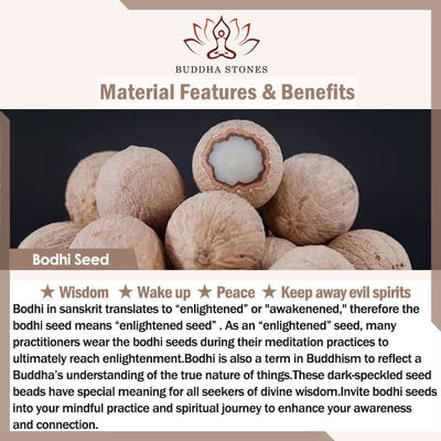 Buddha Stones White Bodhi Seed Lotus Purity Double Wrap Bracelet - image 5