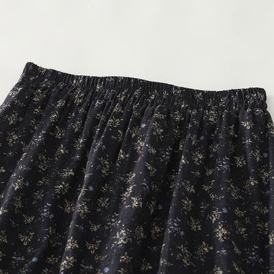 Buddha Stones Floral Elastic Waist Ruffle Hem Women's Skirt - image 5