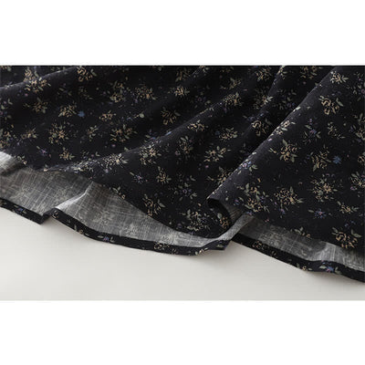 Buddha Stones Floral Elastic Waist Ruffle Hem Women's Skirt - image 7