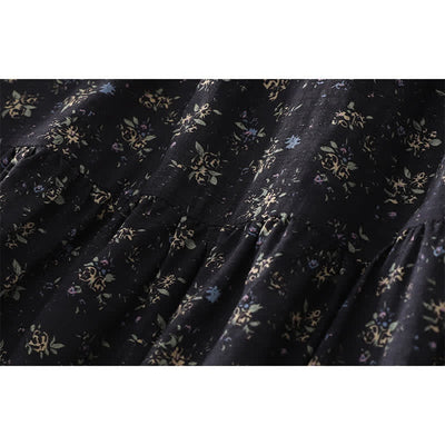 Buddha Stones Floral Elastic Waist Ruffle Hem Women's Skirt - image 10