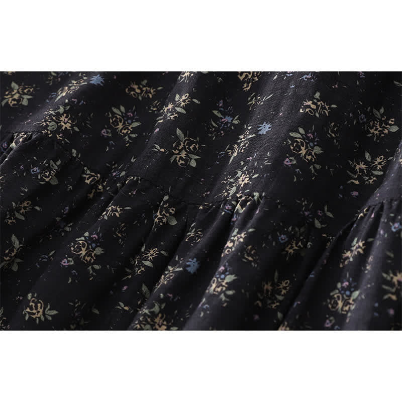 Buddha Stones Floral Elastic Waist Ruffle Hem Women's Skirt - image 10